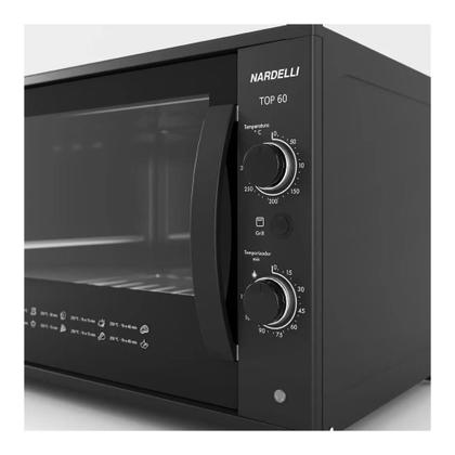 Imagem de Forno Elétrico de Bancada Nardelli 60L TOP60 110V Preto