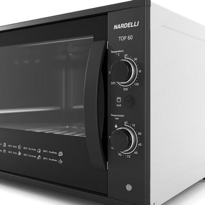 Imagem de Forno Elétrico de Bancada Nardelli Top 60 Litros Branco