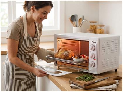 Imagem de Forno Elétrico de Bancada Philco Grill 55L Branco PFE57