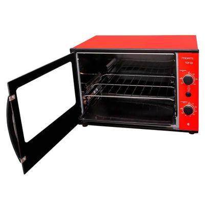 Imagem de Forno Elétrico De Bancada Top 60 Fogatti Vermelho 110v