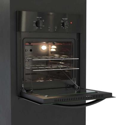 Imagem de Forno Elétrico de Embutir a Gás 50L Totale nero GIII 220V - Venax