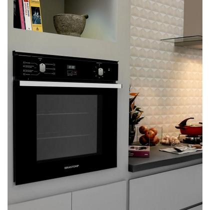 Imagem de Forno Elétrico De Embutir Brastemp 84L Inox 220v Bot84arbna