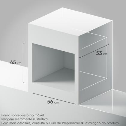 Imagem de Forno Elétrico de Embutir Continental 50L Preto OC4EM