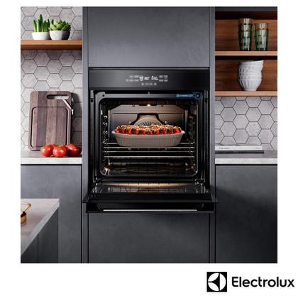Imagem de Forno Elétrico de Embutir Electrolux Efficient PerfectCook360 com 80 Litros, Grill Painel Full Touch - OE8EF