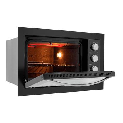 Imagem de Forno Elétrico de Embutir Fischer Fit Line 48 Litros Preto 220V