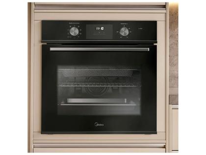 Imagem de Forno Elétrico de Embutir Midea Multifuncional Grill 80L Preto Digital com Airfryer TSD80P2
