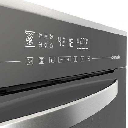 Imagem de Forno Elétrico Digital de Embutir 220v 68 Litros Micro-ondas de Embutir 25l 220v Cooktop 5 Bocas com Inox