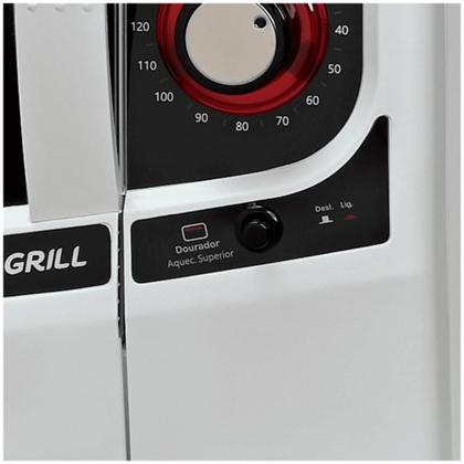 Imagem de Forno Elétrico Fischer Gourmet Grill Bancada 44L Prata 127V