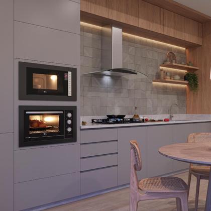 Imagem de Forno Elétrico Fit Line 220v Embutir 48L Preto Inox Fischer