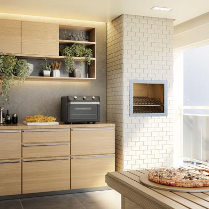Imagem de Forno Elétrico Fritadeira AirFryer Mueller MFB35G 35 Litros Função Fryer 1800W Preto 110V