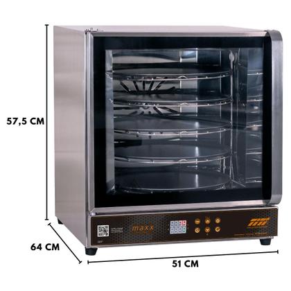 Imagem de Forno Elétrico Giratório 69 Litros Maxx FGED 5 Assadeiras 35 cm Titã