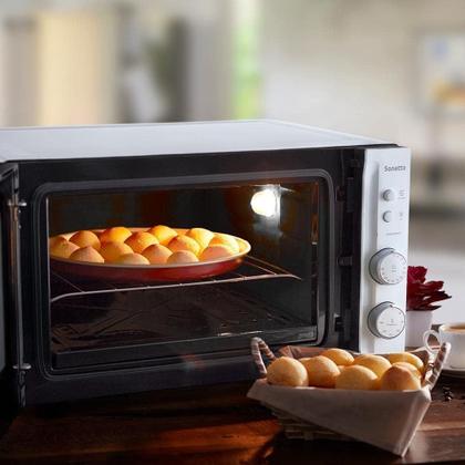 Imagem de Forno Eletrico Mueller Sonetto 44 Litros Grill Dourador Branco 220V