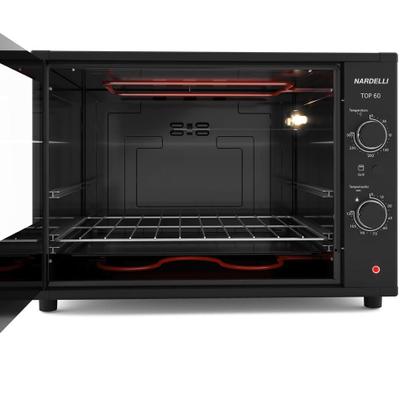 Imagem de Forno Elétrico Nardelli 60 Litros Preto TOP 60 127V