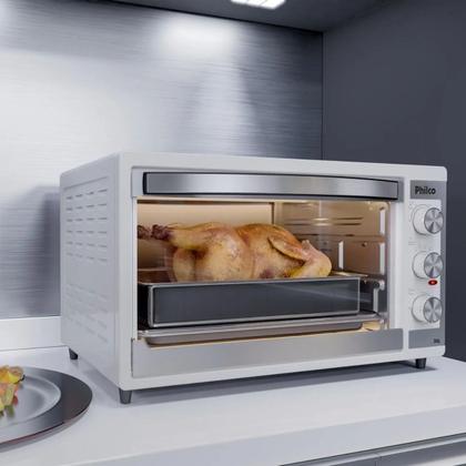 Imagem de Forno Elétrico Pfe52b Branco 50l Philco Bancada 127v Grelha Inox 