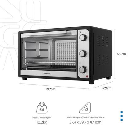 Imagem de Forno Elétrico Suggar 60L Preto Suggar