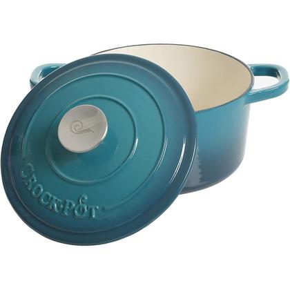 Imagem de Forno Holandês Crock-Pot Artisan 3L - Ferro Fundido Esmaltado, Cor Gradient Teal