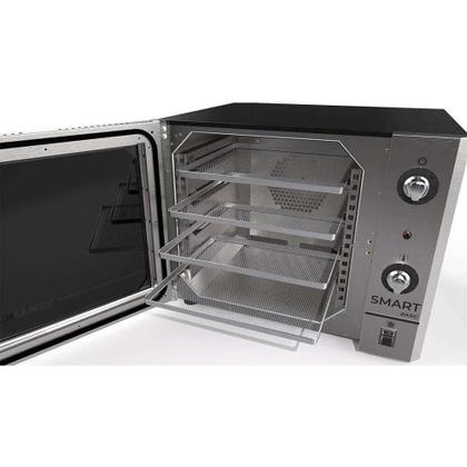 Imagem de Forno Industrial Convector Venâncio Elétrico Smart Basic Azul 4 Esteiras 220v Com Cavalete