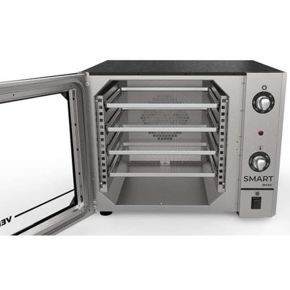 Imagem de Forno Industrial Convector Venâncio Elétrico Smart Basic Azul 4 Esteiras 220v Com Cavalete
