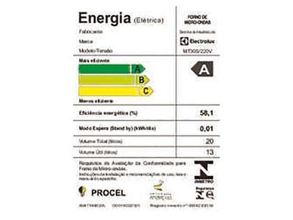 Imagem de Forno Micro-ondas Electrolux 20lts Mt30s Inox Espelhado 220v