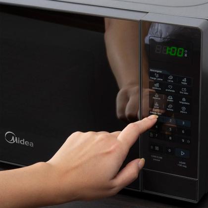 Imagem de Forno Micro-ondas Midea 20 Litros 700W Prata com porta Espelhada MRAE21 127V