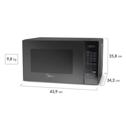 Imagem de Forno Micro-ondas Midea 20 Litros 700W Prata Com Porta Espelhada MRAE22 220V