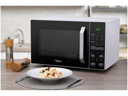Imagem de Forno Micro-ondas Midea 27 Litros 800W Branco e Preto MXSA27P1 127V