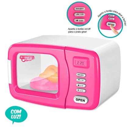 Imagem de Forno Microondas Brinquedo Dm Toys 6672 Infantil Com Luz Som