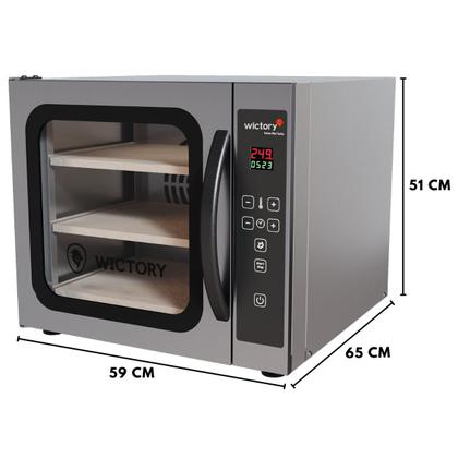 Imagem de Forno Mini Convector Pães 60 Litros Inox Com 3 Pedras WCVP-335 Wictory