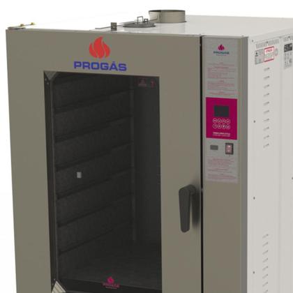 Imagem de Forno Turbo a Lenha Progás 8 Esteiras Fornalha Frontal PRTLF-8000ST