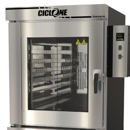 Imagem de Forno Turbo Elétrico Venâncio Ciclone 8 esteiras Interior Inox Exterior Aço Carbono Trifásico 380V FTCE8