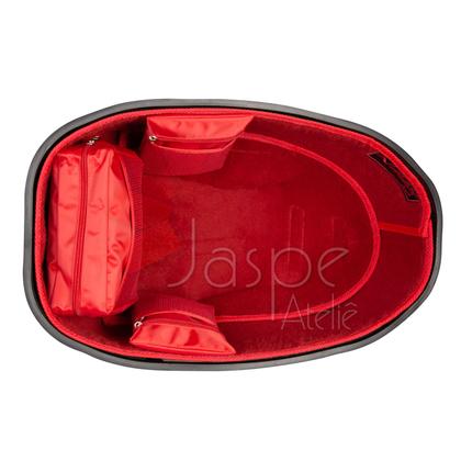 Imagem de Forração Nmax 2021 Forro Premium Vermelho Guidão + 2 Antena