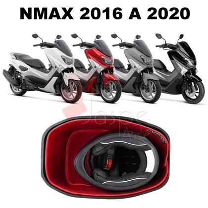 Imagem de Forração Yamaha Nmax Baú Forro Acessório Scooter Vermelho