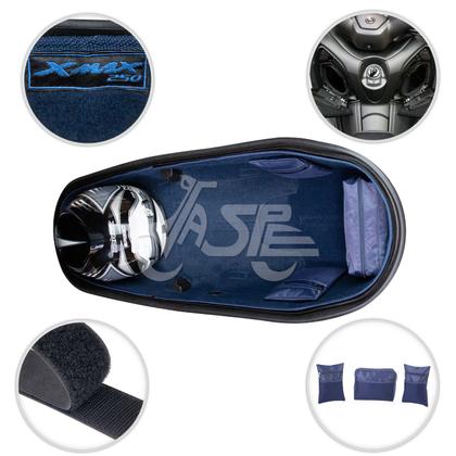 Imagem de Forração Yamaha Xmax 250 Kit Forro Premium Azul Acessório