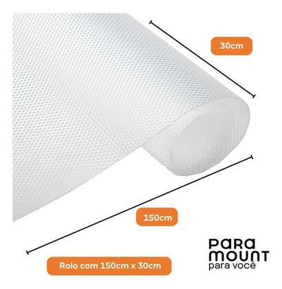 Imagem de Forro Armário Gaveta Cozinha Tapete Antiderrapante 30x150cm