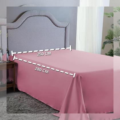 Imagem de Forro Cama King 400 Fios Poliéster Sem Elástico Toque Macio