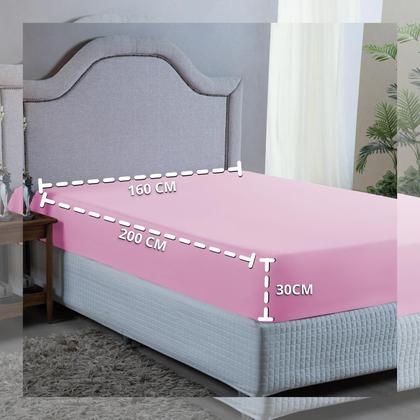 Imagem de Forro Cama Queen 400 Fios Poliéster com Elástico Toque Macio