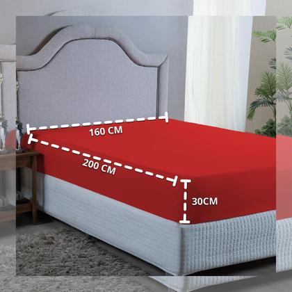 Imagem de Forro Cama Queen 400 Fios Poliéster com Elástico Toque Macio