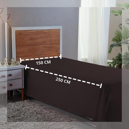 Imagem de Forro Cama Solteiro 400 Fios Poliéster Sem Elástico Toque Macio