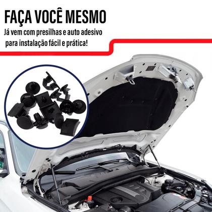 Imagem de Forro Capo Fiat Idea 2005 2010 Manta Autocolante Isolante + Presilhas