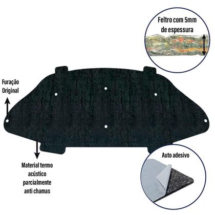 Imagem de Forro Capo Fiat Punto 2007 2017 Manta Autocolante Isolante + Presilhas