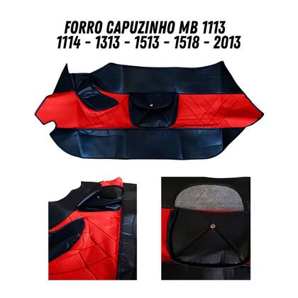 Imagem de Forro Capo Motor Caminhão Mb 1113 A 2013 Capuzinho Veludo