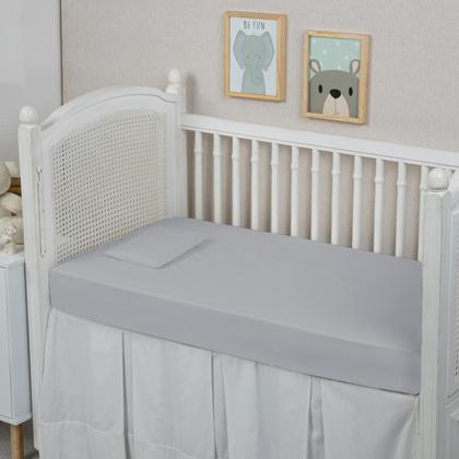 Imagem de Forro de Bebê Lençol Berço 2 peças Conjunto 100% Algodão 200 Fios Toque Macio
