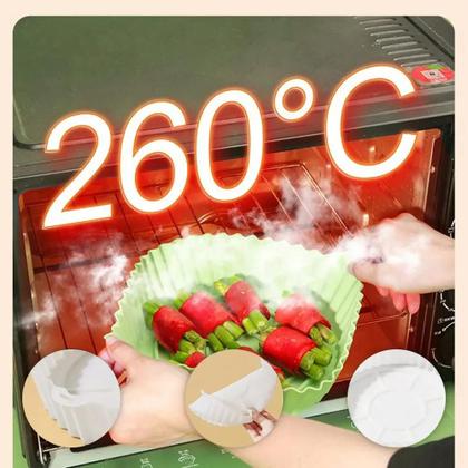 Imagem de forro de silicone para air fryer forma para airfryer de silicone forro para air fryer
