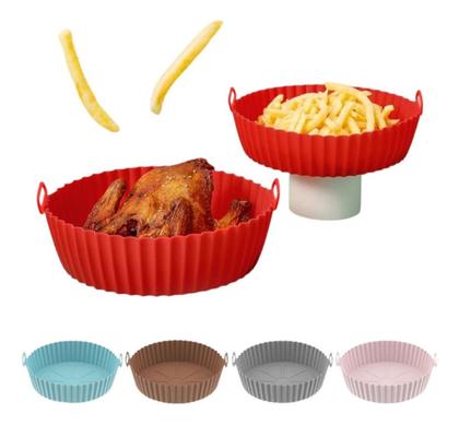 Forro P/ Air Fryer De Silicone Reutilizável Antiaderente Nf - Não informado Imagem de Forro P/ Air Fryer De Silicone Reutilizável Antiaderente Nf