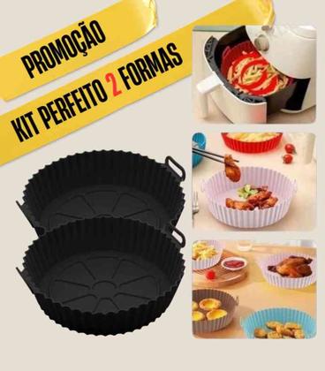 Imagem de Forro para Air Fryer De Silicone Reutilizável Antiaderente - 2 Unidades