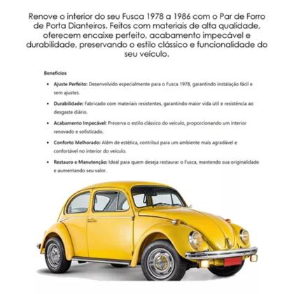 Imagem de Forro Porta Fusca 1978 1979 1980 1981 s 1994