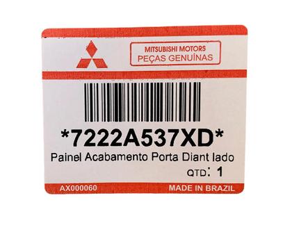 Imagem de Forro porta traseira couro preto ASX 13-16 - Original - Esquerdo