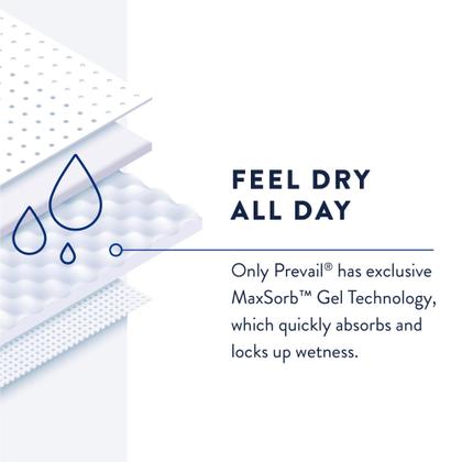 Imagem de Forros de calça Prevail Large Plus Elastic Leg 13x71 cm 96 ct