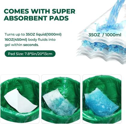 Imagem de Forros de cômoda AWohh, pacote com 120 almofadas absorventes universais