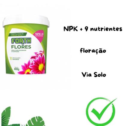 Imagem de Forth Flores 400g Fertilizante Adubo para Plantas